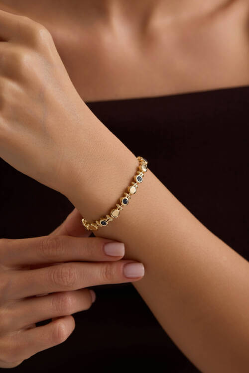 SİYAH TAŞLI ' TWİNS' BİLEKLİİK - 1