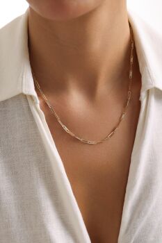 TAŞ DETAYLI ATAÇ KOLYE - 1