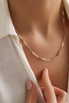 TAŞ DETAYLI ATAÇ KOLYE - 2