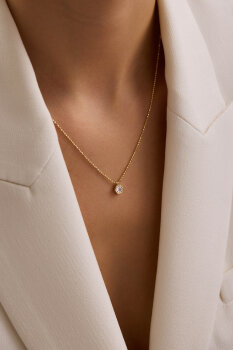 TAŞLI ALTIGEN KOLYE - 