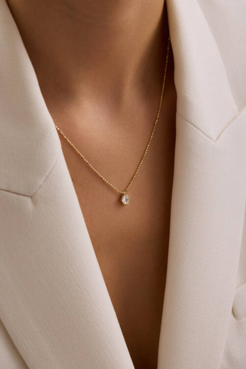 TAŞLI ALTIGEN KOLYE - 1