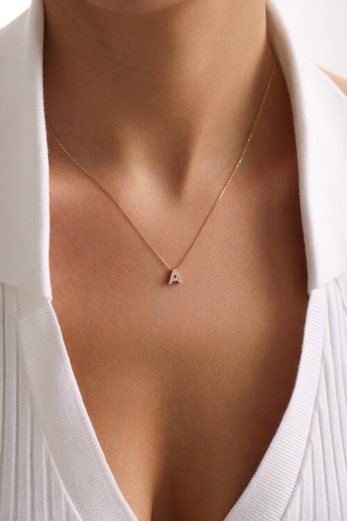 TAŞLI HARF KOLYE - 1