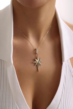 TAŞLI KUTUP YILDIZI CHARM - 