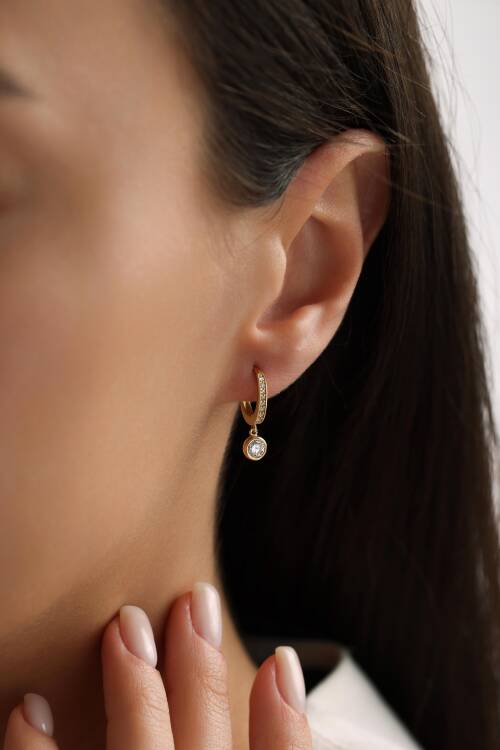 TAŞLI SALLANTILI KÜPE - 2