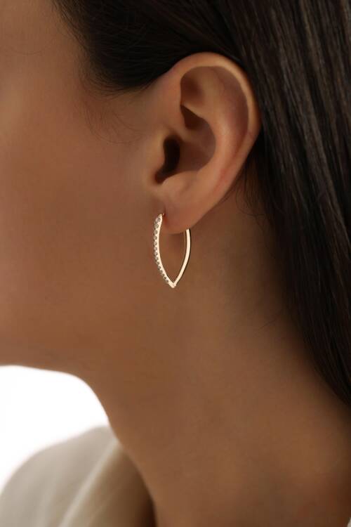 TAŞLI SU DAMLASI BÜYÜK BOY KÜPE - 2