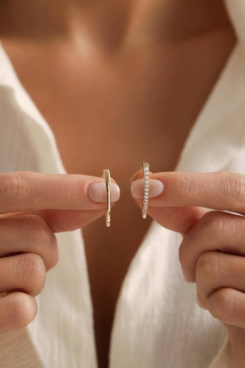 TAŞLI SU DAMLASI BÜYÜK BOY KÜPE - 3