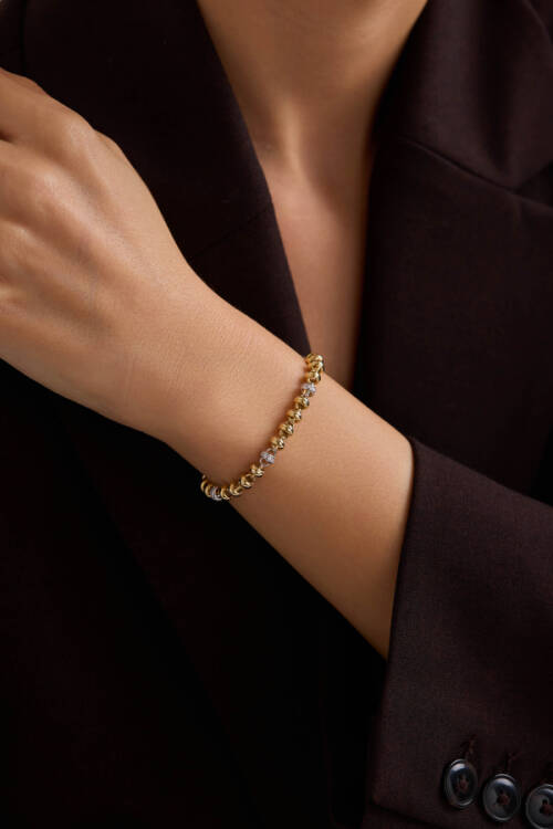 TAŞLI TOP BİLEKLİK - 1