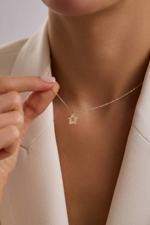 TAŞLI YILDIZ KOLYE - 2