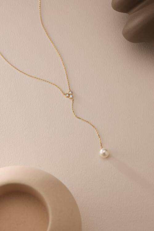 'TRİA & İNCİ' SARKAN KOLYE - 3