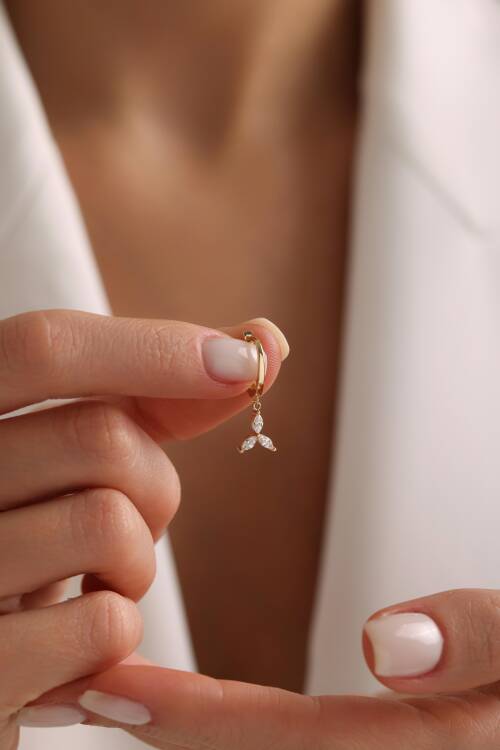 TRİA MARKİZ TAŞLI KÜPE - 1