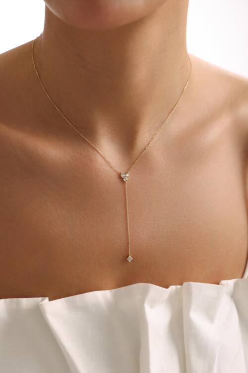 TRİA TAŞLI SARKAN KOLYE - 2