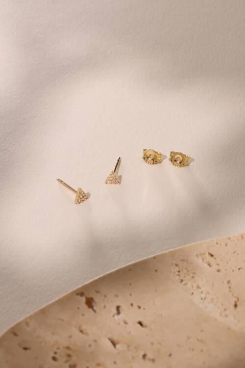 TRİANGLE VİDALI KÜPE - 3