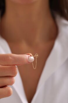 TRİANGLE ZİNCİRLİ KÜPE - 2