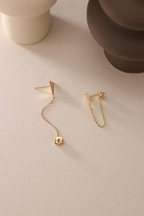 TRİANGLE ZİNCİRLİ KÜPE - 3