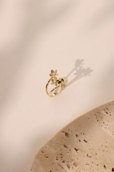 ÜÇLÜ FLOWERS YÜZÜK - 3