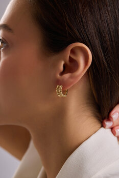 'UNLOCKED' TAŞLI KÜPE - 2