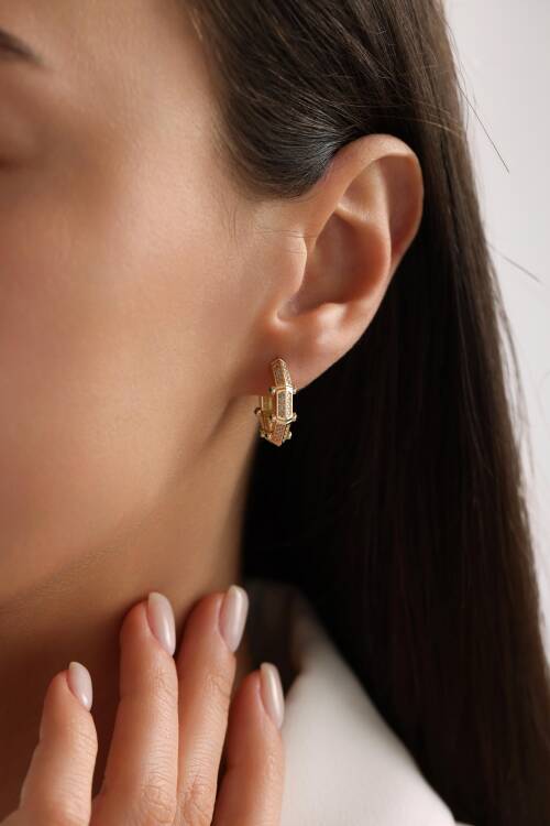 'VİBE' ÇIKINTILI ÇİFT TARAFLI KÜPE - 1