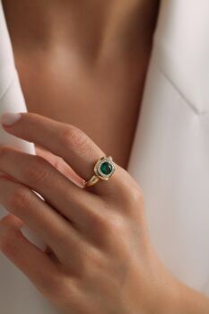 YEŞİL DİVA YÜZÜK - 