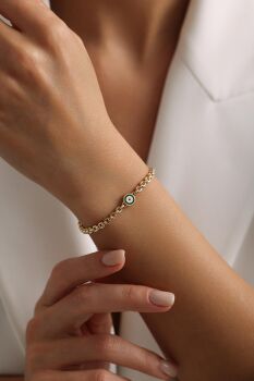 YEŞİL EVİL EYE BİLEKLİK - 