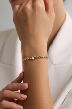 YEŞİL EVİL EYE BİLEKLİK - 2