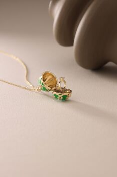 YEŞİL SÜRPRİZ TEKTAŞ KOLYE - 3