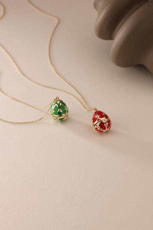 YEŞİL SÜRPRİZ TEKTAŞ KOLYE - 4