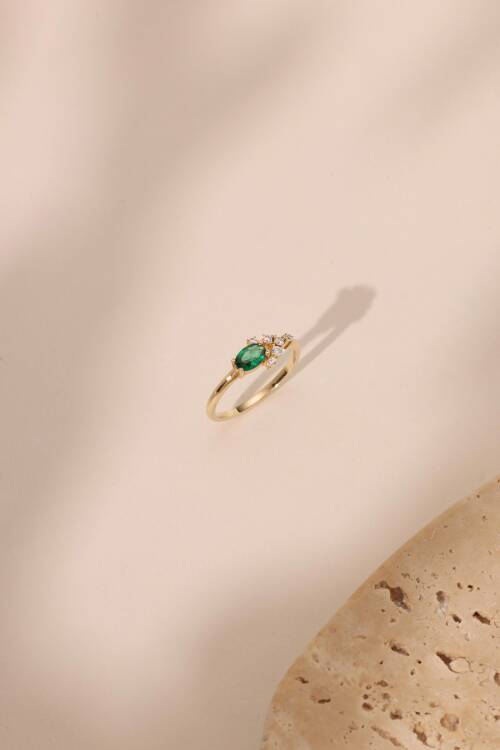 ZÜMRÜT YEŞİLİ YÜZÜK - 3